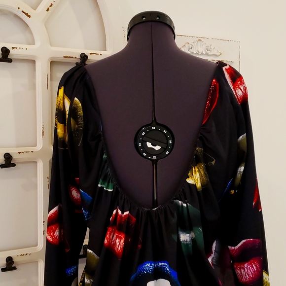 Miss Sixty Low Back Lips Print Cocktail dress - Picture 7 of 12